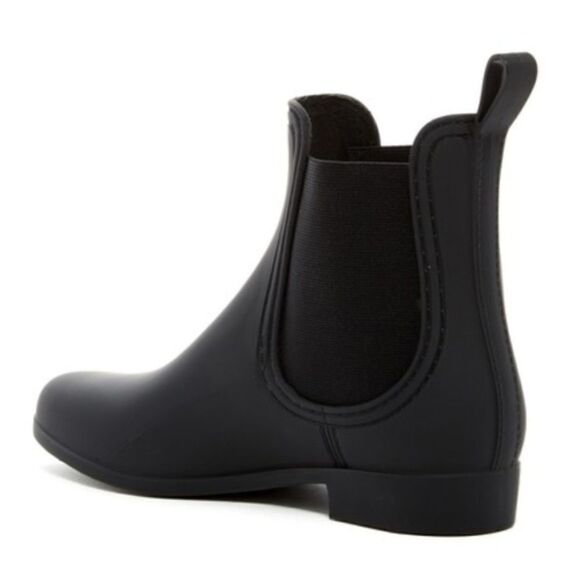 Jeffrey Campbell Ankle Chelsea Rain Boot Black - Picture 2 of 6
